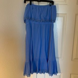 Express strapless flirty dress